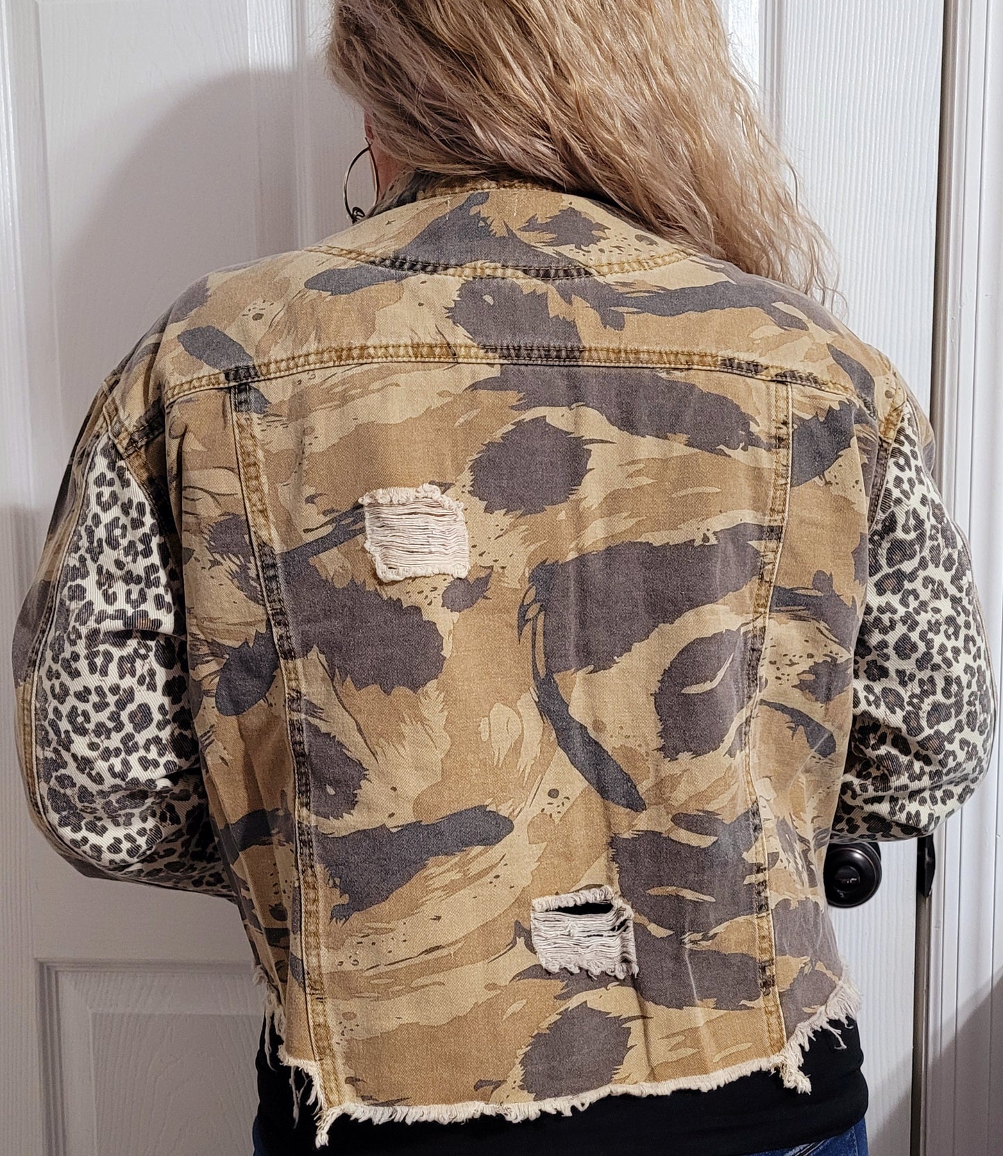 Distressed Camo Jacket