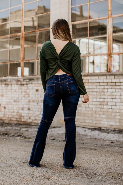 L&B Dark Wash Flare Leg Jeans