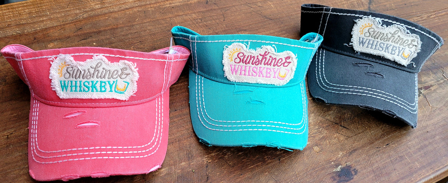 Sunshine & Whiskey Visor - 3 Colors