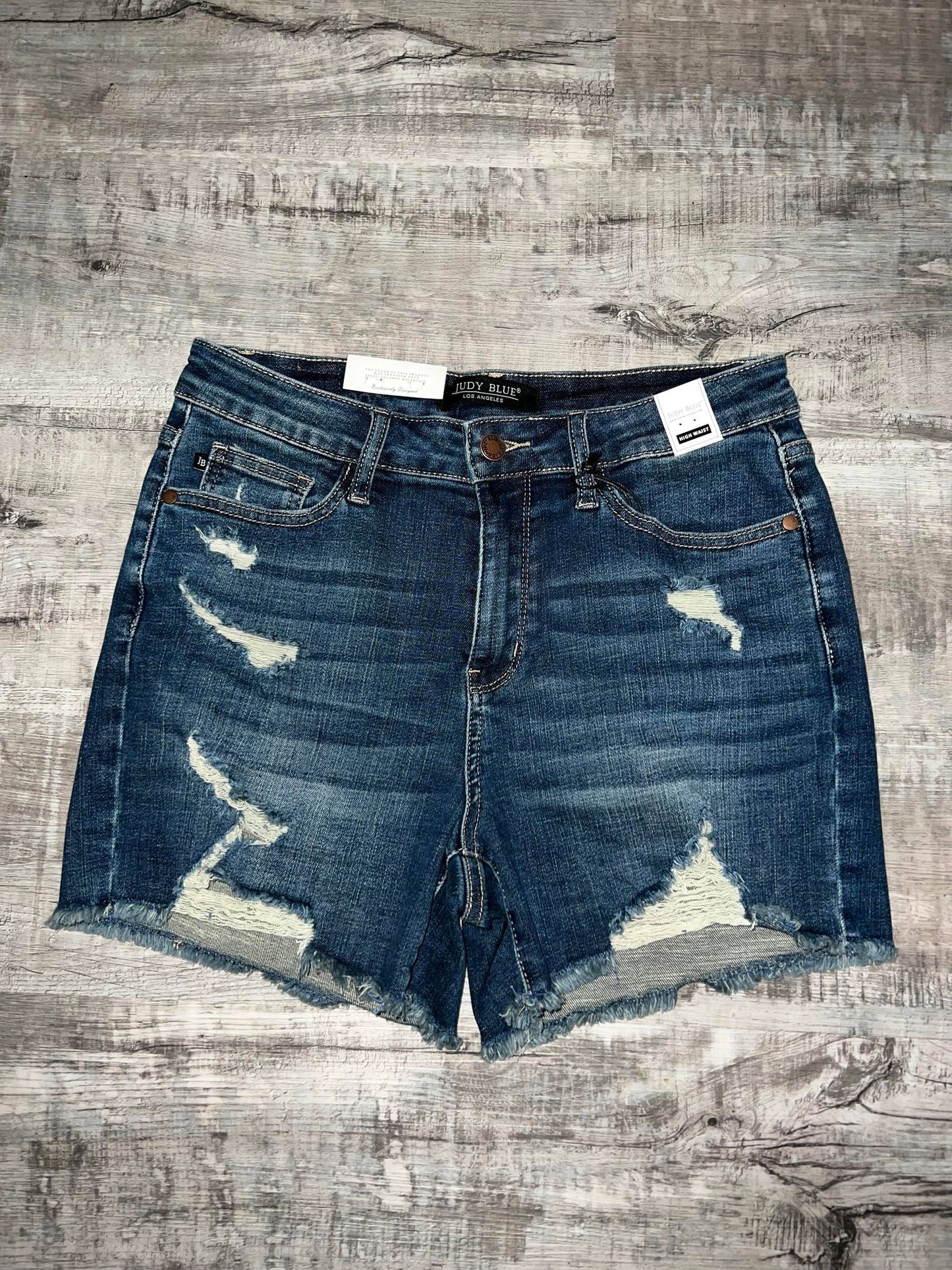 Judy Blue Hi-Rise Destroyed Cutoff Shorts