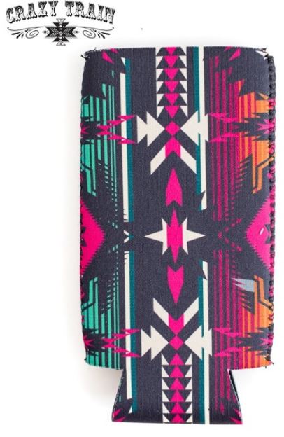 Crazy Train Koozie - Tall - Crazy Aztec