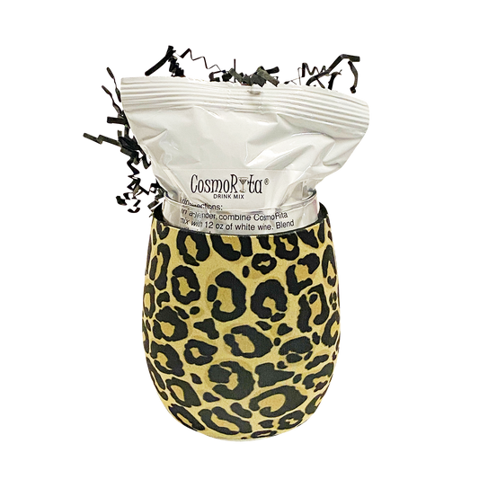 WINE-A-RITA Leopard Wine Glass Huggie