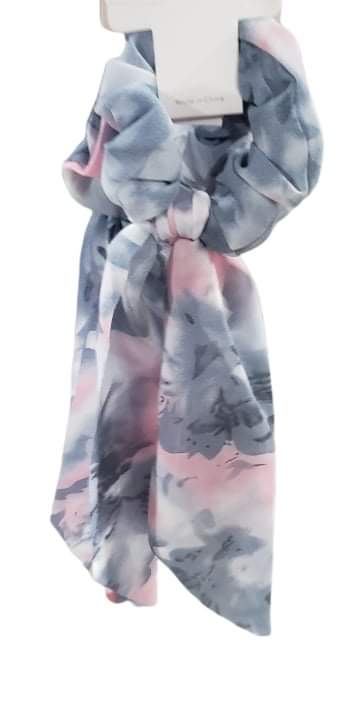 Tie Dye Ponytail Scarf - 2 Colors